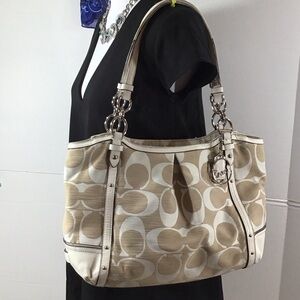 Coach Alexandra shantung tote shoulder bag 29321